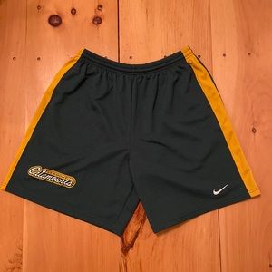 Men’s green drawstring athletic shorts XL